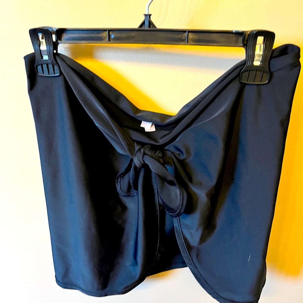 Victorias Secret black swimsuit beach coverup black small vintage sarong